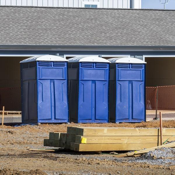 Heavy-duty construction site porta potty in Winter Park, Florida